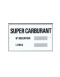 Plaques produits SUPER CARBURANT