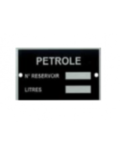 Plaques produits PETROLE