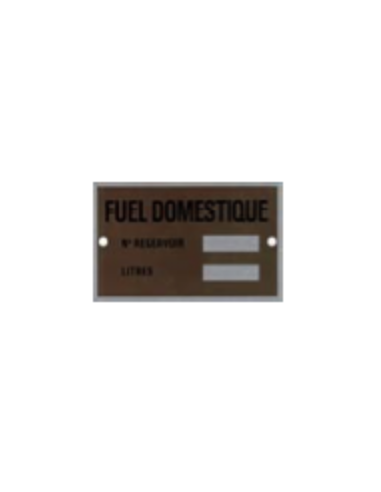 Plaques produits FUEL DOMESTIQUE