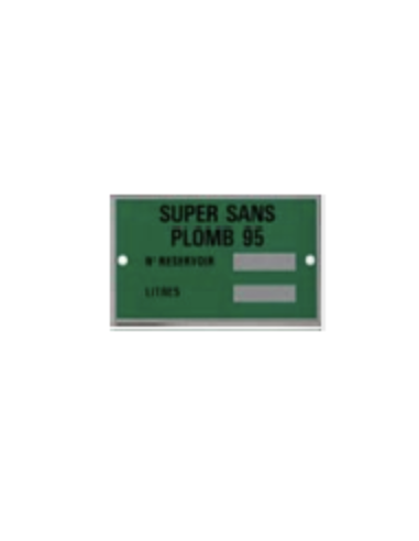 Plaques produits SANS PLOMB 95