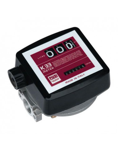 Compteur mécanique PUISI K33 pour gasoil/fioul,...