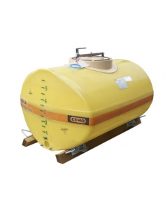 Cuve PFV ovale 600 avec bride DN 25 trou d'homme: milieu
