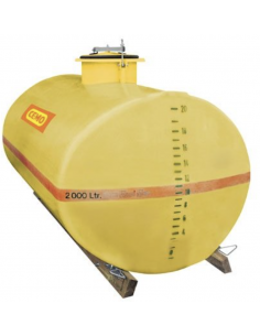 Cuve PFV ovale 1 000 court avec bride DN 25 trou d'homme:...