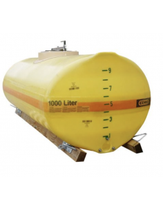 Cuve PFV ovale 1 000 long avec bride DN 25 trou d'homme:...