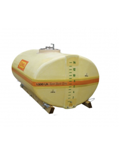 Cuve PFV ovale 1 500 court avec bride DN 25 trou d'homme:...