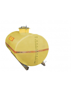Cuve PFV ovale 6 000 avec bride DN 50 trou d'homme: avant