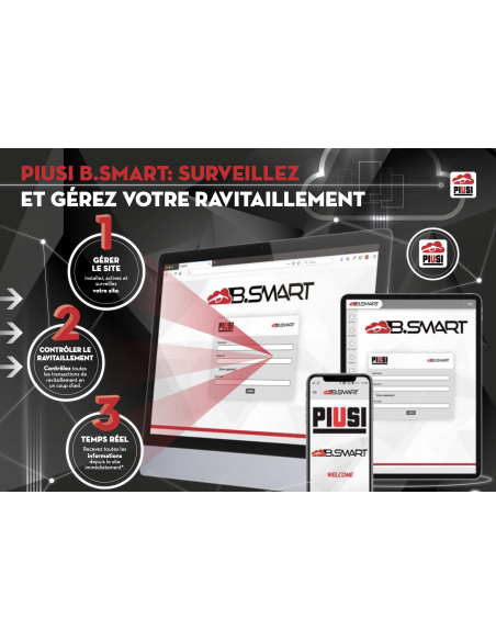 B.SMAT Système de gestion PIUSI Bluetooth